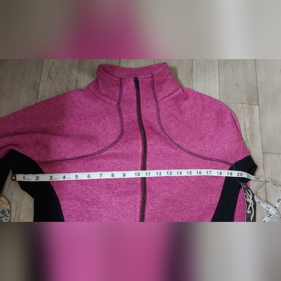 NWT Browning Hyacinth Zip-Up Fleece Sweater ☆Women's Size Large Pink Outdoor Top - Picture 8 of 10